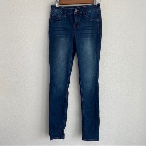 refuge Denim - Refuge Dark Wash Hi Rise Skinny Jeans 0